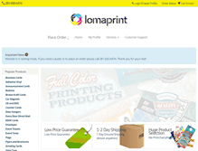 Tablet Screenshot of lomaprint.com